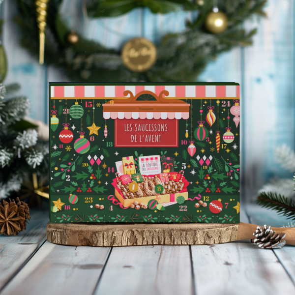 Calendrier avent saucisson 84 mini-saucisson et 3 saucissons entiers Calendrier avent saucisson 84 mini-saucisson et 3 saucissons entiers