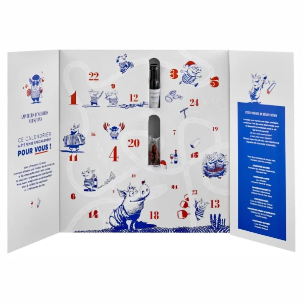 Calendrier avent saucissons et vins