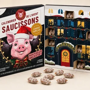 Calendrier de l'avent saucisson 60 mini-saucissons Calendrier de l'avent saucisson 60 mini-saucissons