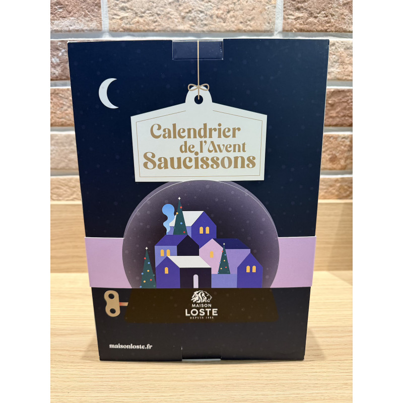 Calendrier avent saucisson Loste