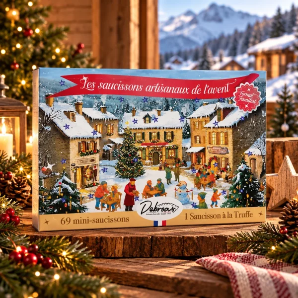 Calendrier de l'avent saucisson 70 pièces Calendrier de l'avent saucisson 70 pièces